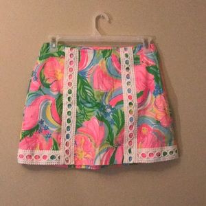 Size 6 Lilly Pulitzer Skort with Embroidery